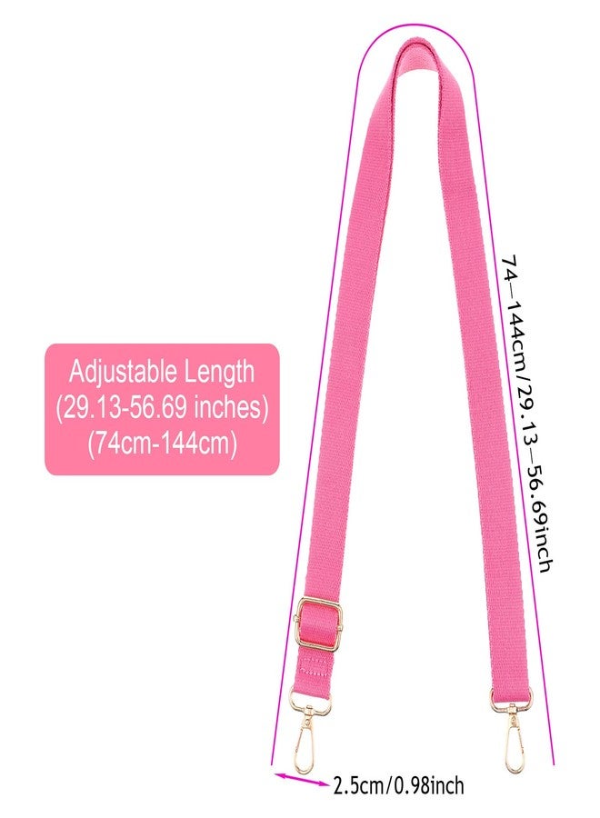 AojSup 8 Pcs Wide Purse Strap Crossbody Replacement, Adjustable Cross Body Straps for Handbags, Thick Purse Straps Replacement Crossbody with Zinc Alloy Buckles (8 Colors) - Image 2